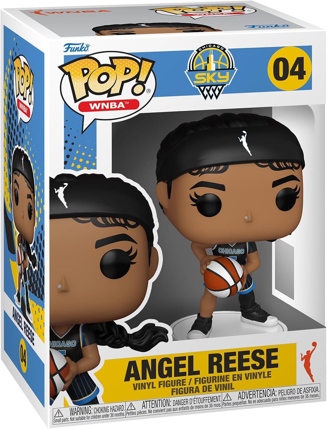 WNBA Sky Angel Reese Funko Pop! Vinyl Figure #04 with Funko Protector