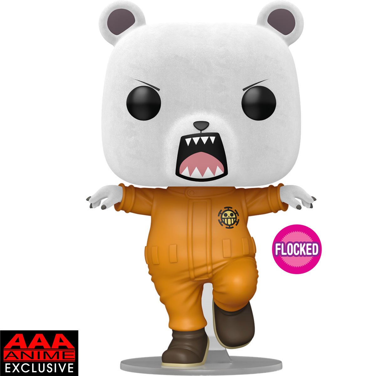 One Piece Bepo Bear Flocked Funko Pop! Vinyl Figure #1896 - AAA Anime Exclusive with Funko Protector