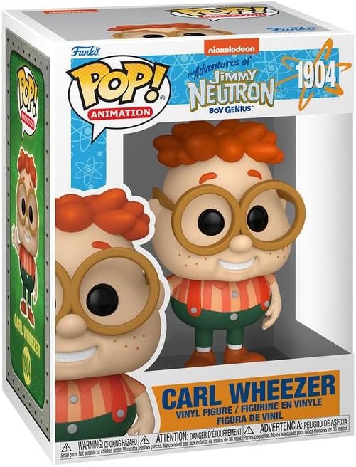 The Adventures of Jimmy Neutron Boy Genius Carl Wheezer Funko Pop! Vinyl Figure #1904 with Funko Protector