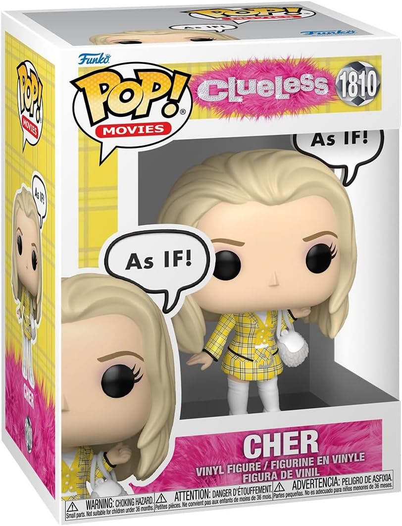 Clueless 30th Anniversary Cher (As If) Funko Pop! Vinyl Figure #1810 with Funko Protector