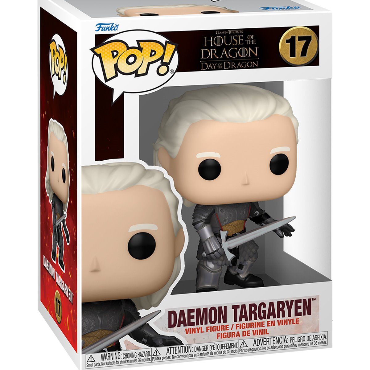 House of the Dragon Daemon Targaryen Funko Pop! Vinyl Figure #17 with Funko Protector