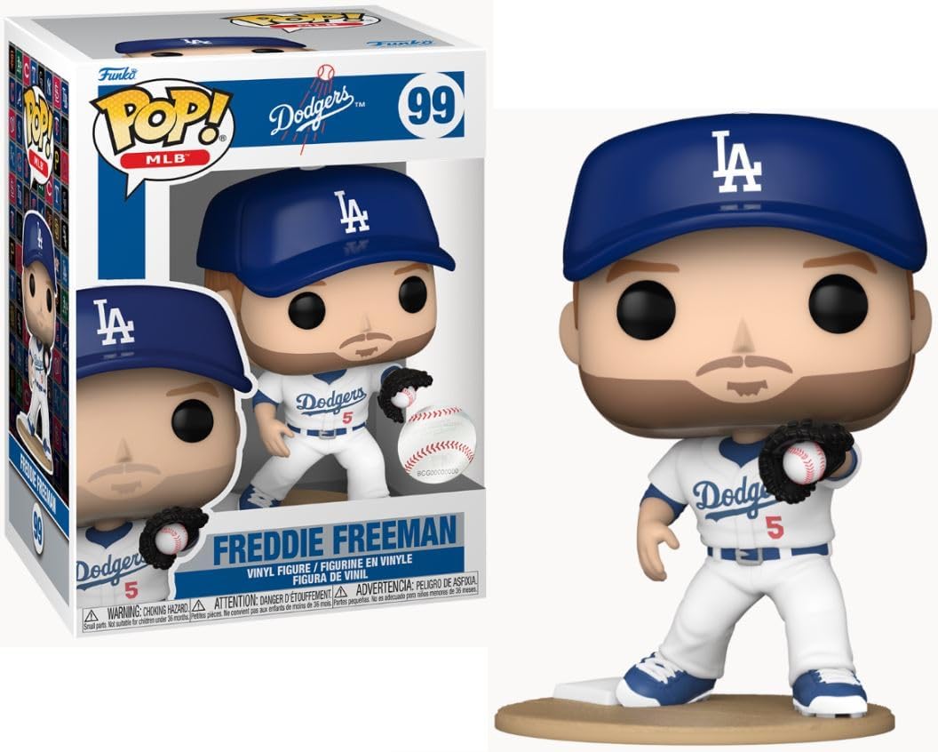 MLB Los Angeles Dodgers Freddie Freeman Funko Pop! Vinyl Figure #99 with Funko Protector