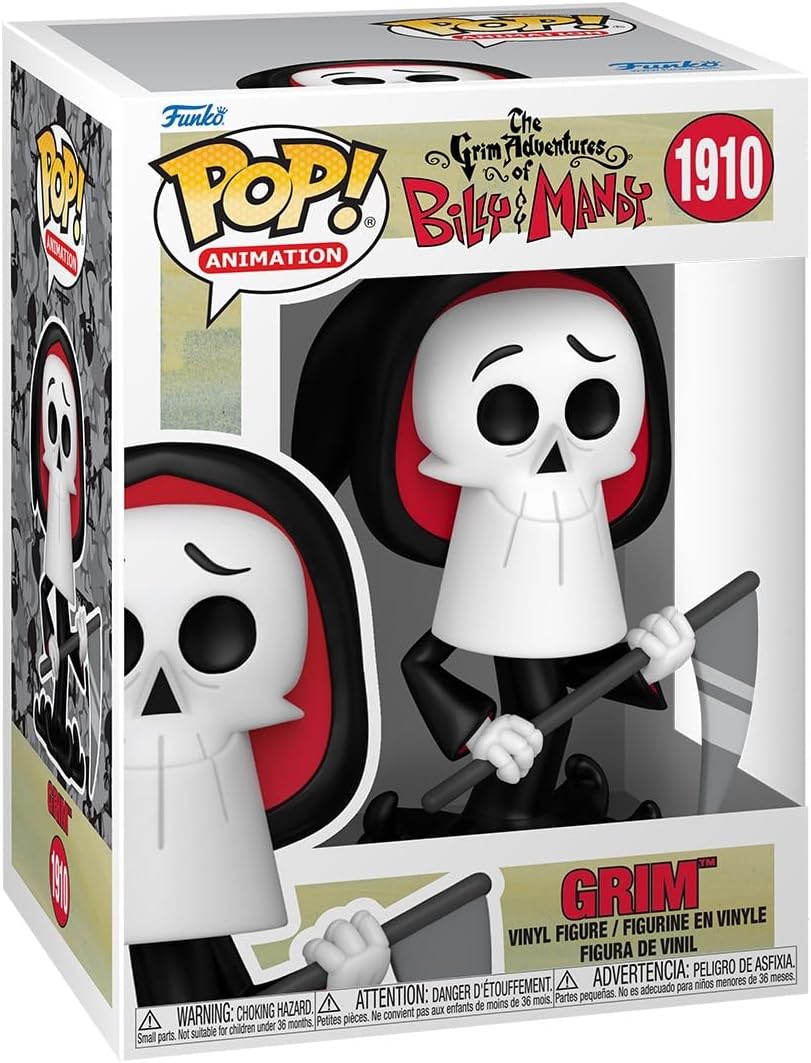 The Grim Adventures of Billy & Mandy Grim Funko Pop! Vinyl Figure #1910 with Funko Protector