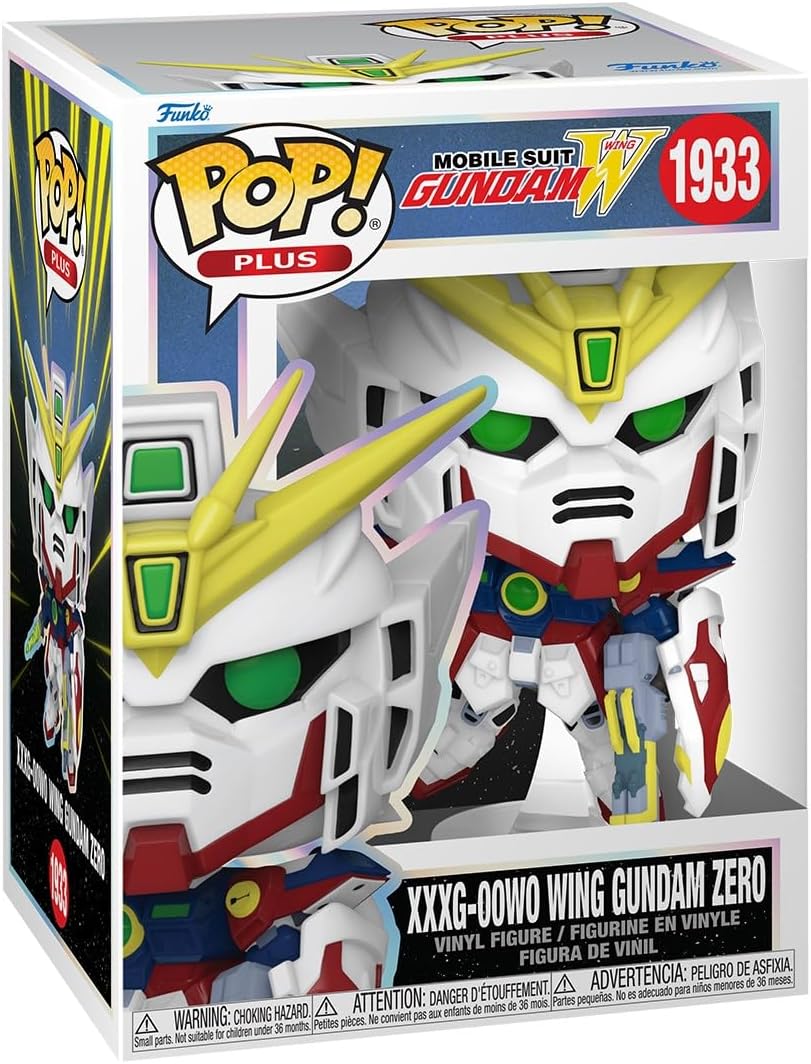 Mobile Suit Gundam Wing XXXG-00W0 Wing Gundam Zero Funko Pop! Vinyl Figure Plus #1933 with Funko Protector