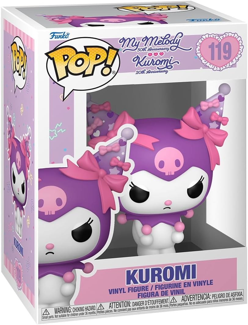 Sanrio 20th Anniversary Kuromi (Grumpy) Funko Pop! Vinyl Figure #119 with Funko Protector