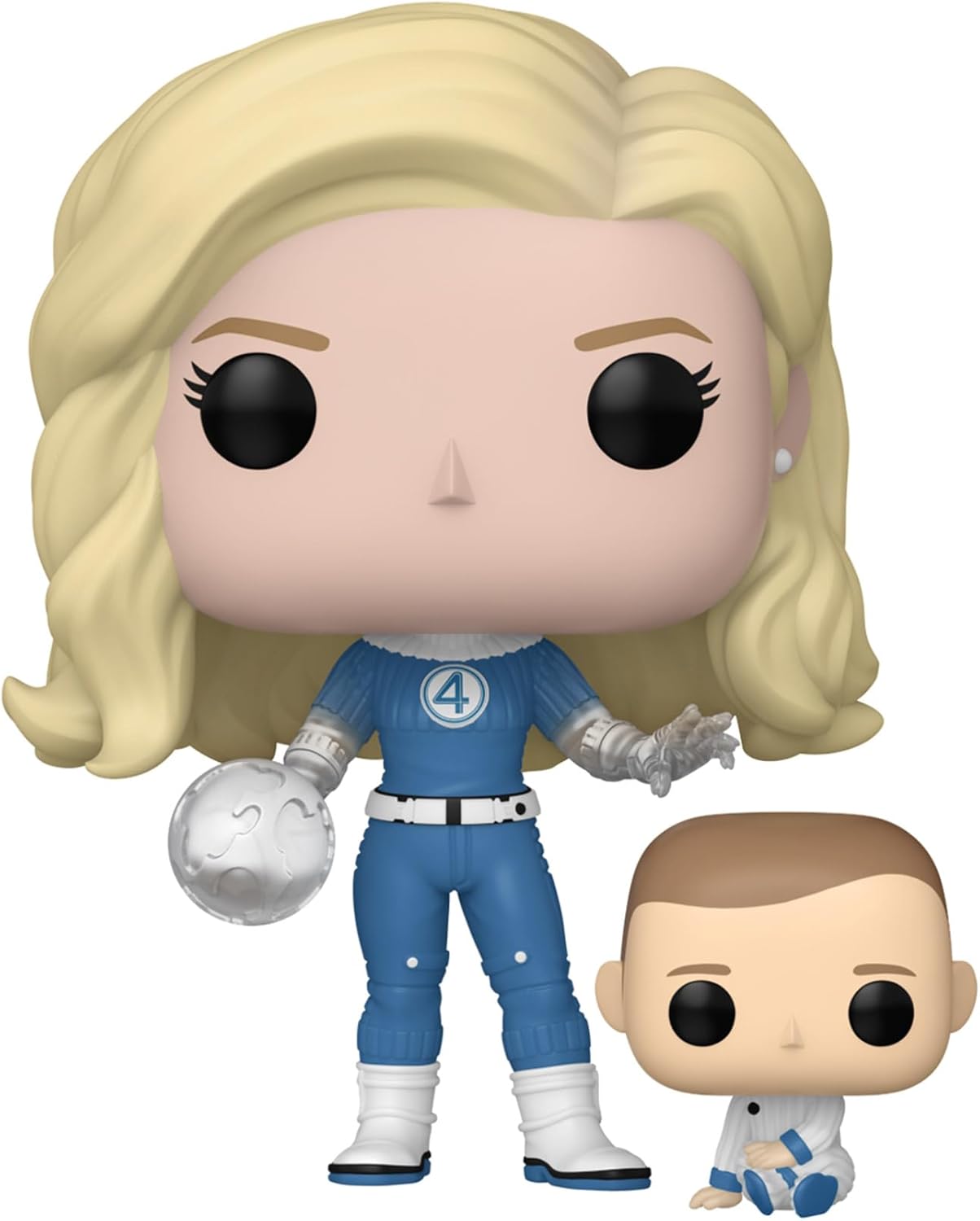 The Fantastic Four: First Steps Invisible Woman & Franklin Funko Pop! Vinyl Figure and Buddy #1514 with Funko Protector