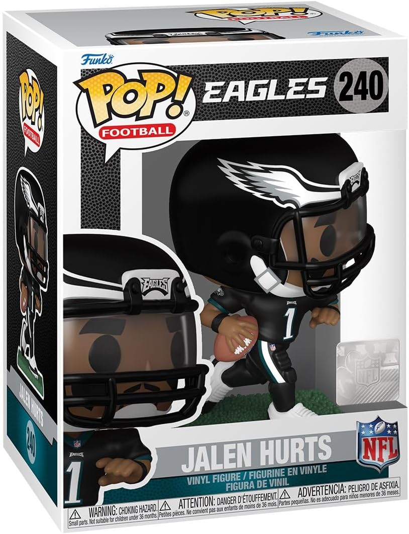 NFL Eagles Jalen Hurts Funko Pop! Vinyl Figure #240 with Funko Protector