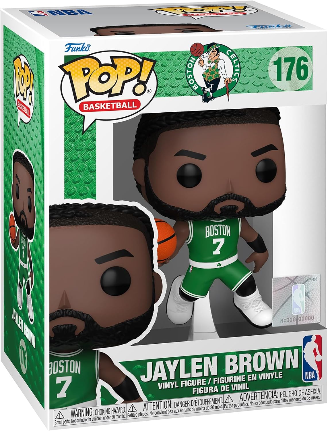 NBA Boston Celtics Jaylen Brown Funko Pop! Vinyl Figure #176 with Funko Protector