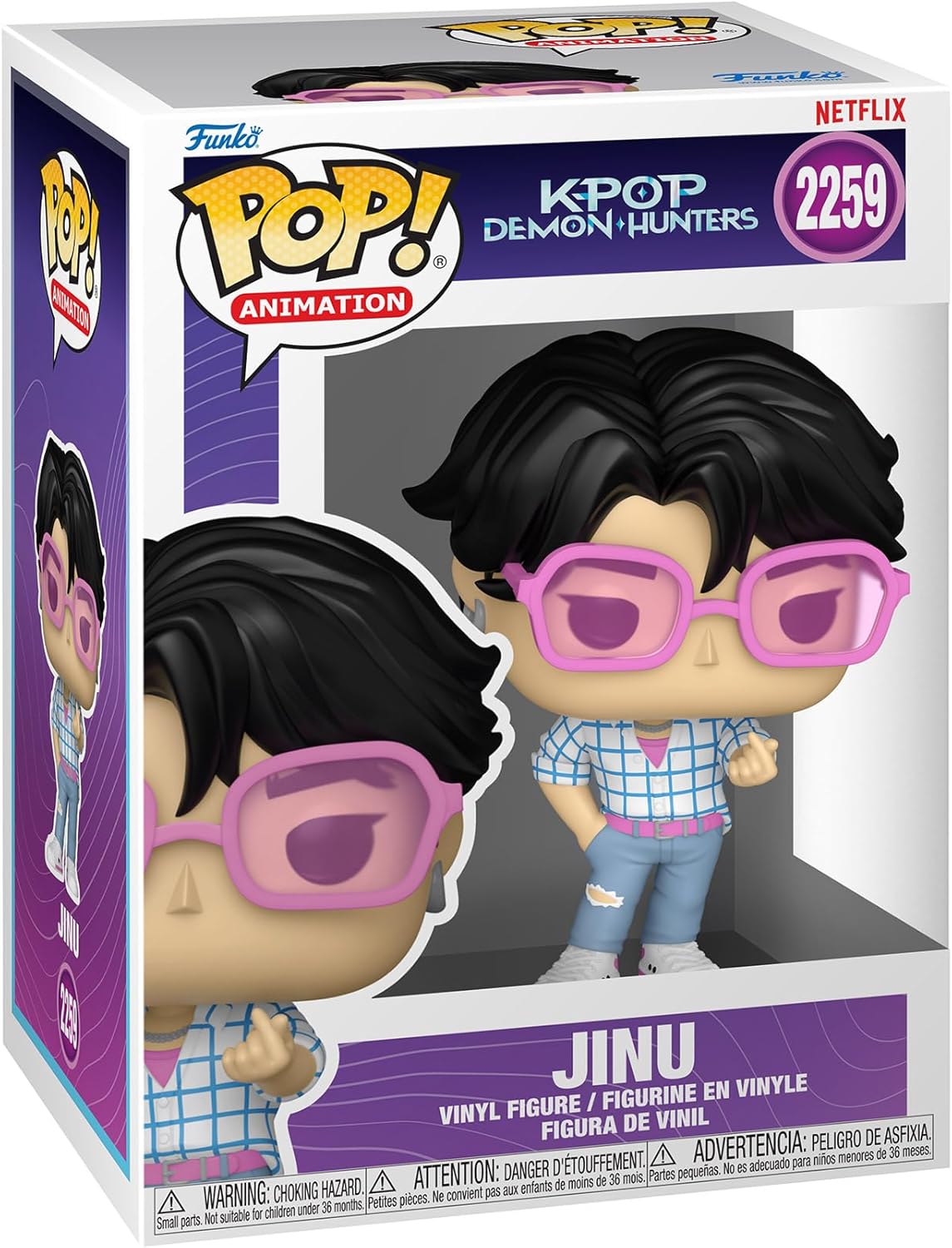 Funko Pop! Animation KPop Demon Hunters Jinu Vinyl Figure #2259 with Funko Protector