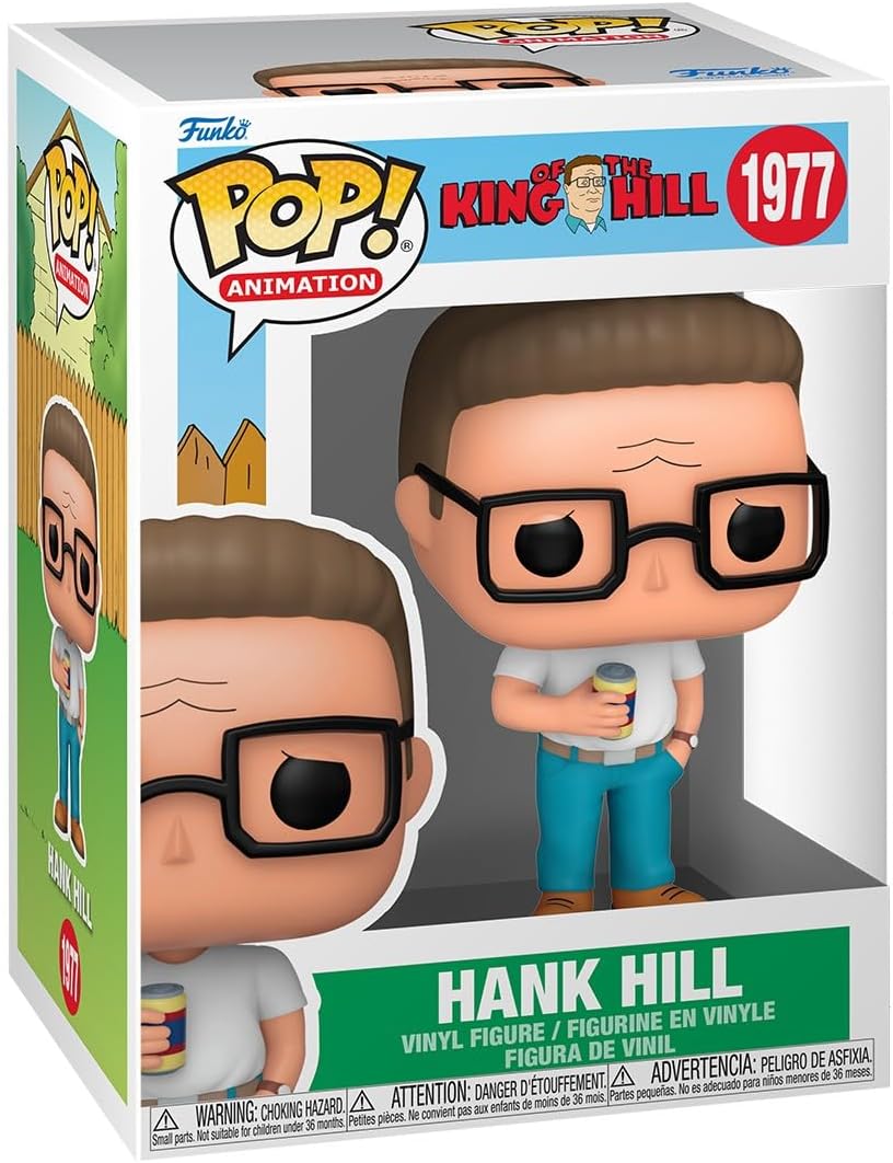 King of the Hill Hank Hill Funko Vinyl Figure #1977 with Funko Protector