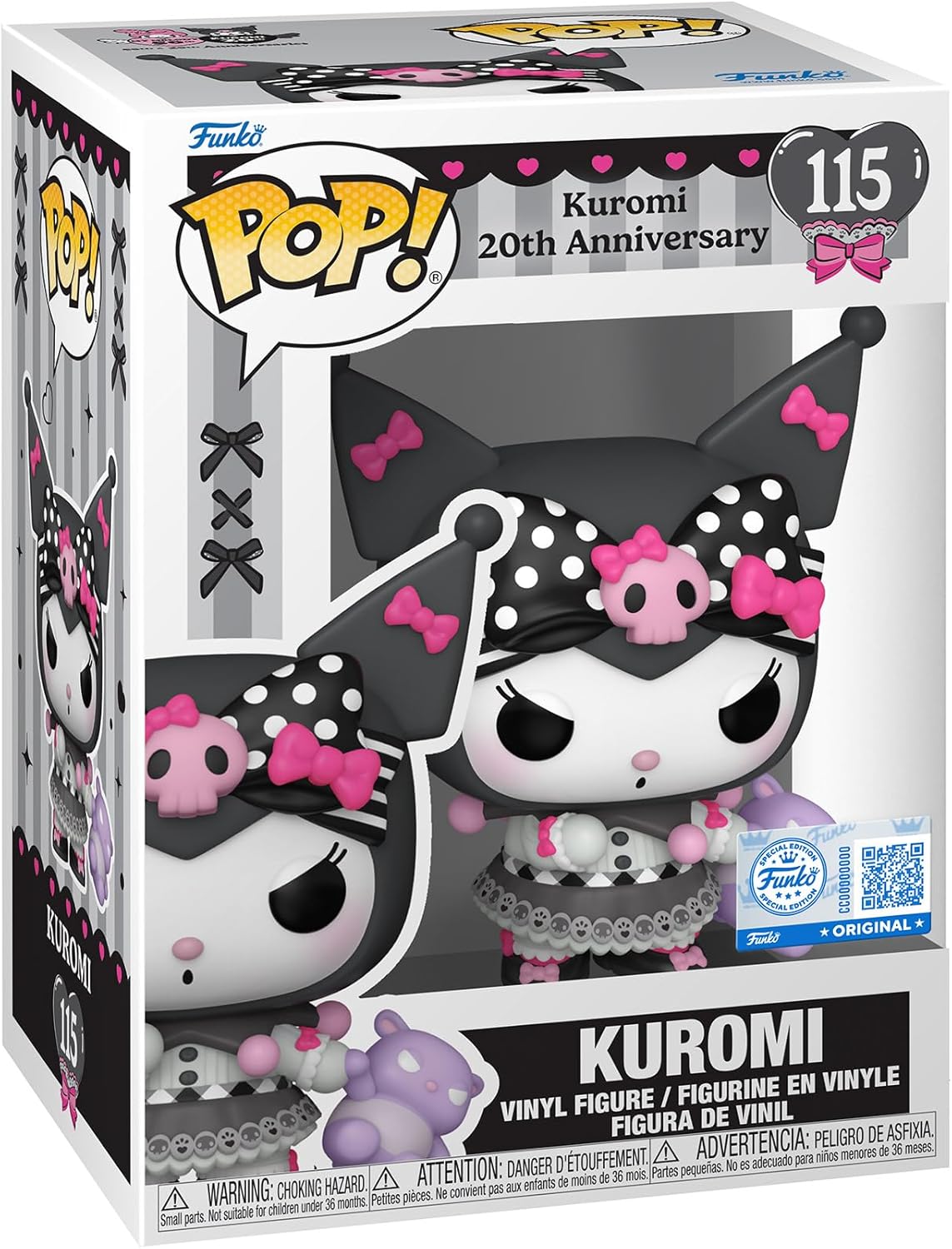 Sanrio Kuromi 20th Anniversary Funko Pop! Vinyl Figure #115- Specialty Series with Funko Protector