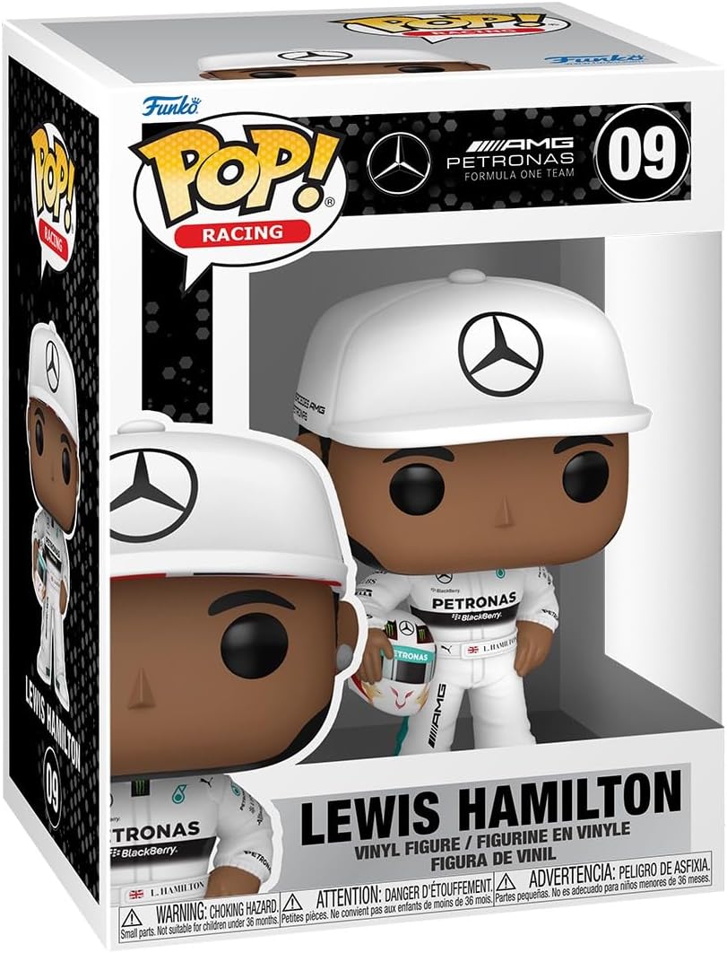 Formula 1 Lewis Hamilton with Helmet Funko Pop! Vinyl Figure #09 with Funko Protector