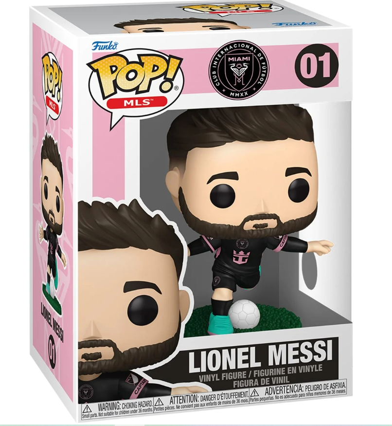 Soccer MLS Inter Miami Lionel Messi (Away) Funko Pop! Vinyl Figure #01 with Funko Protector