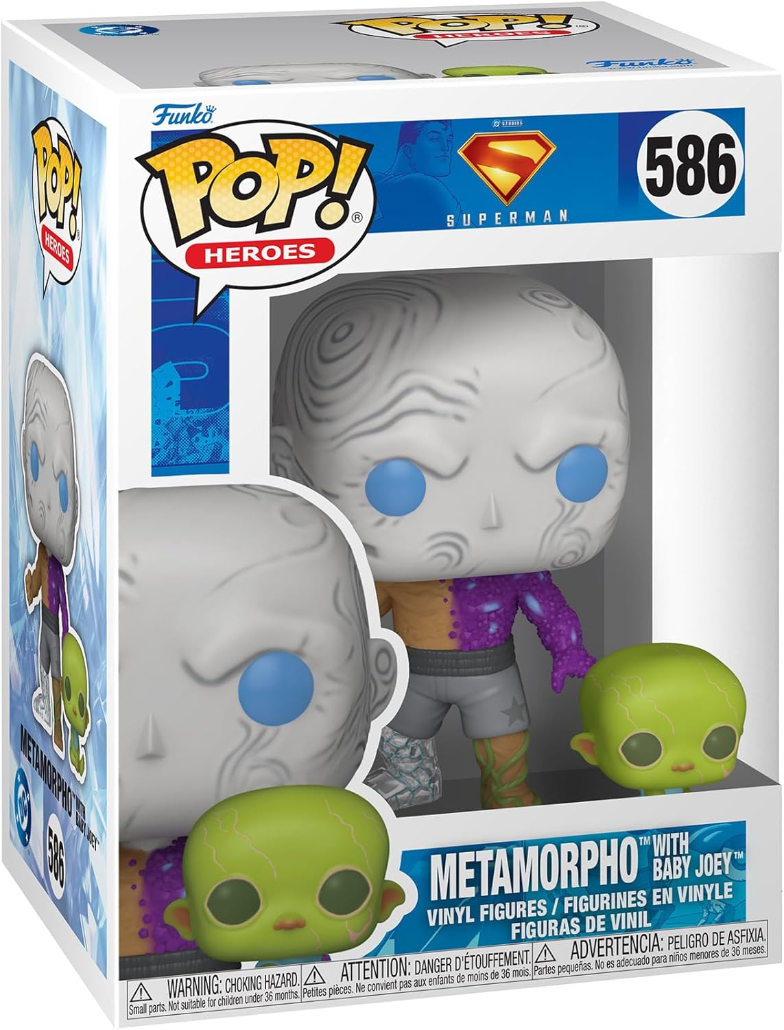 Superman (2025 Movie) Metamorpho with Baby Joey Funko Pop! Vinyl Figure and Buddy #586 with Funko Protector
