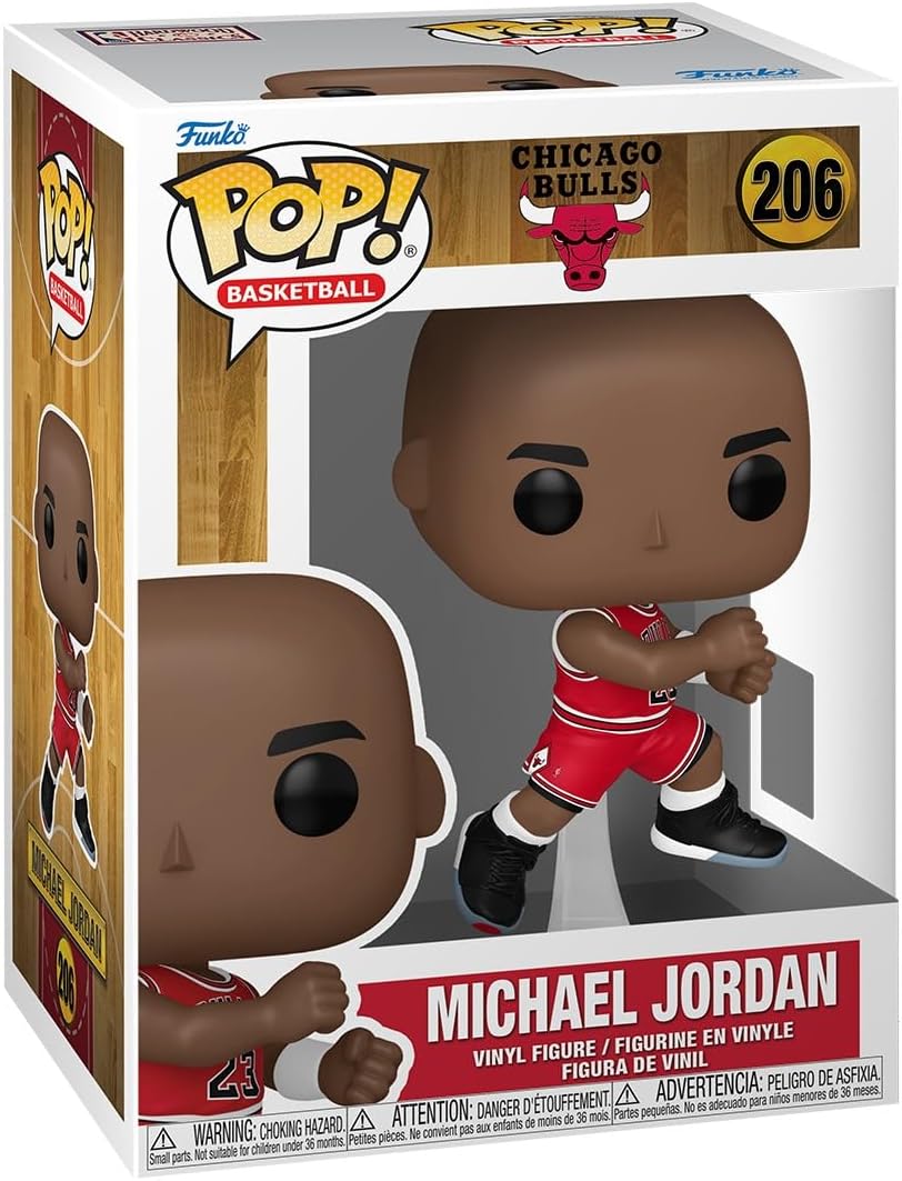 NBA Legends Bulls Michael Jordan 1989 Playoffs Funko Pop! Vinyl Figure #206 with Funko Protector