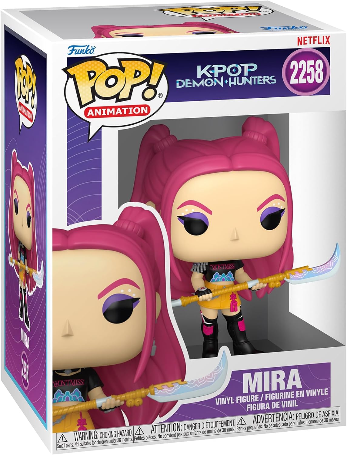 Funko Pop! Animation KPop Demon Hunters Mira Vinyl Figure #2258 with Funko Protector