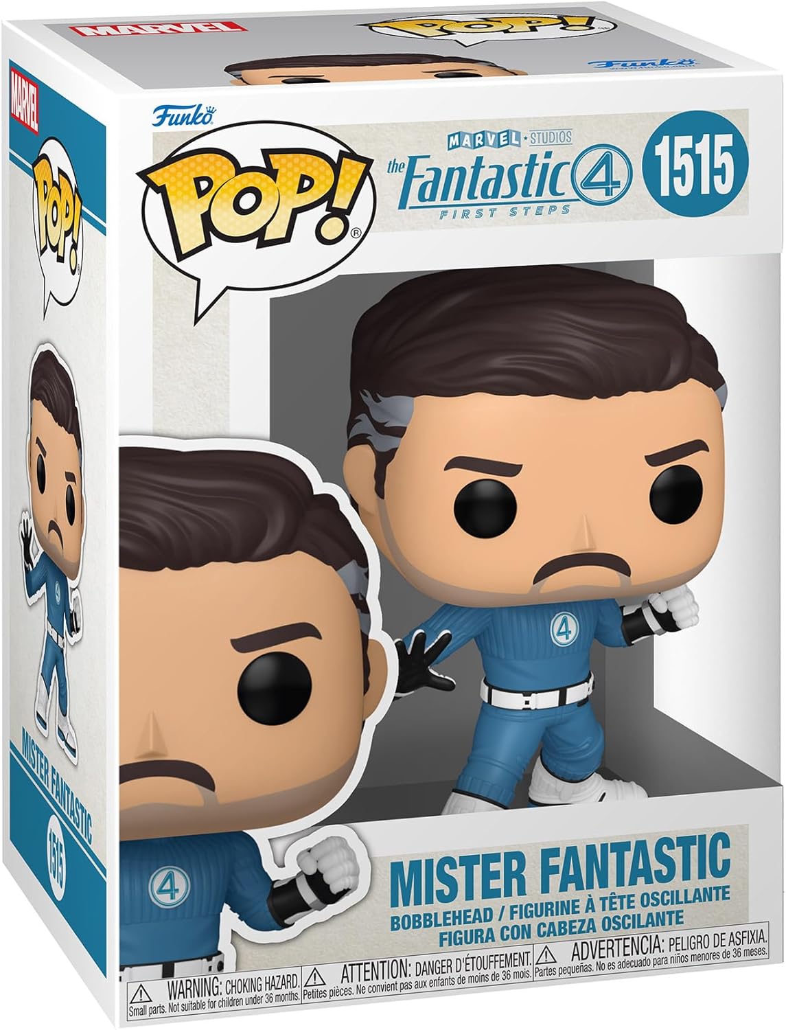 The Fantastic Four: First Steps Mister Fantastic Funko Pop! Vinyl Figure #1515 with Funko Protector