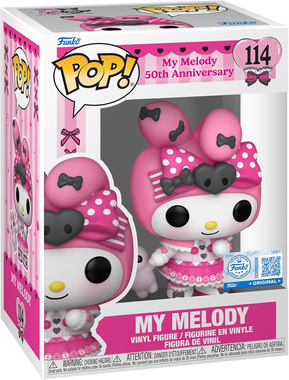 Sanrio My Melody 50th Anniversary Funko Pop! Vinyl Figure #114- Specialty Series with Funko Protector