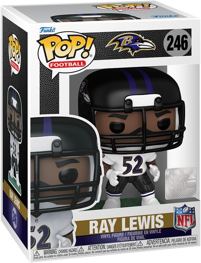 NFL Legends Ravens Ray Lewis Funko Pop! Vinyl Figure #246 with Funko Protector