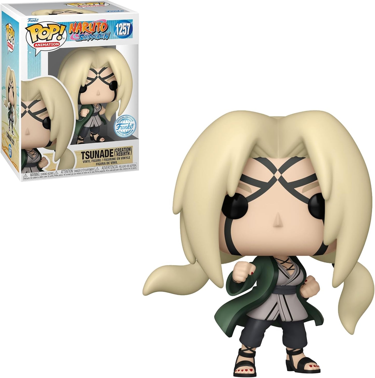 Naruto: Shippuden Tsunade Creation Rebirth Funko Pop! Vinyl Figure #1257 - AAA Anime Exclusive with Funko Protector
