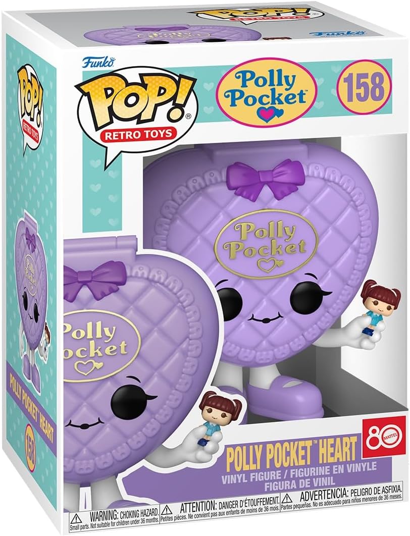Polly Pocket Heart Purple Funko Pop! Vinyl Figure #158 with Funko Protector
