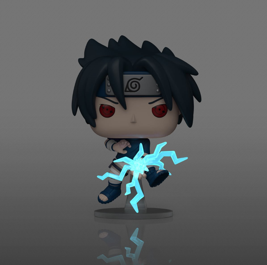 Naruto Sasuke Uchiha (Chidori) Glow-in-the-Dark Funko Pop! Vinyl Figure #1969 - Entertainment Earth Exclusive with Funko Protector