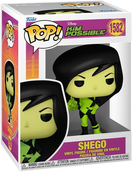 Kim Possible Shego Funko Pop! Vinyl Figure #1582 with Funko Protector