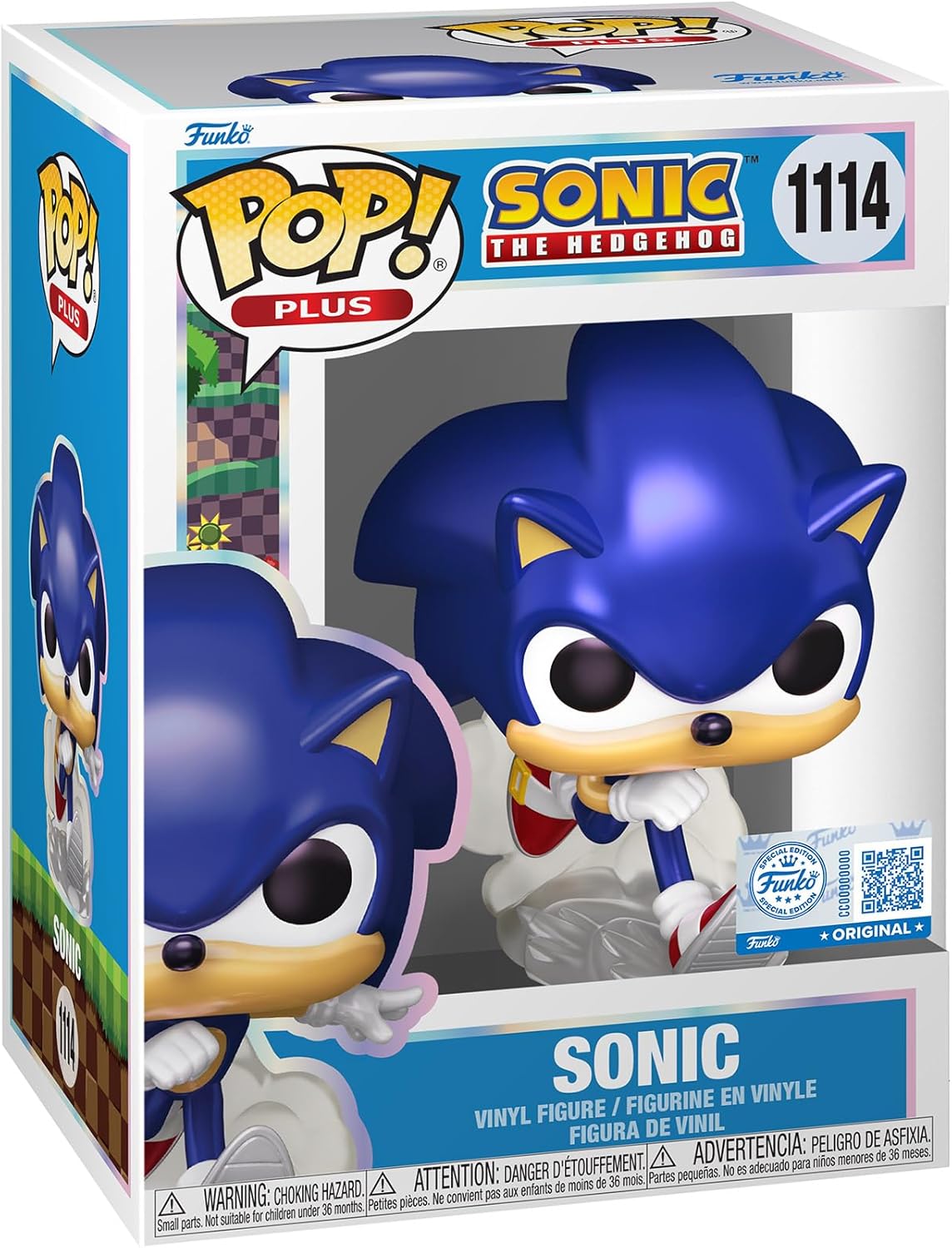 Sonic the Hedgehog (Pearl) Funko Pop! Vinyl Figure Plus #1114 with Funko Protector