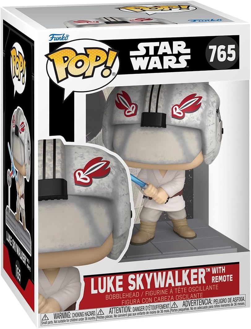 Star Wars Luke with Remote Funko Pop Vinyl Figure #765 with Funko Protector