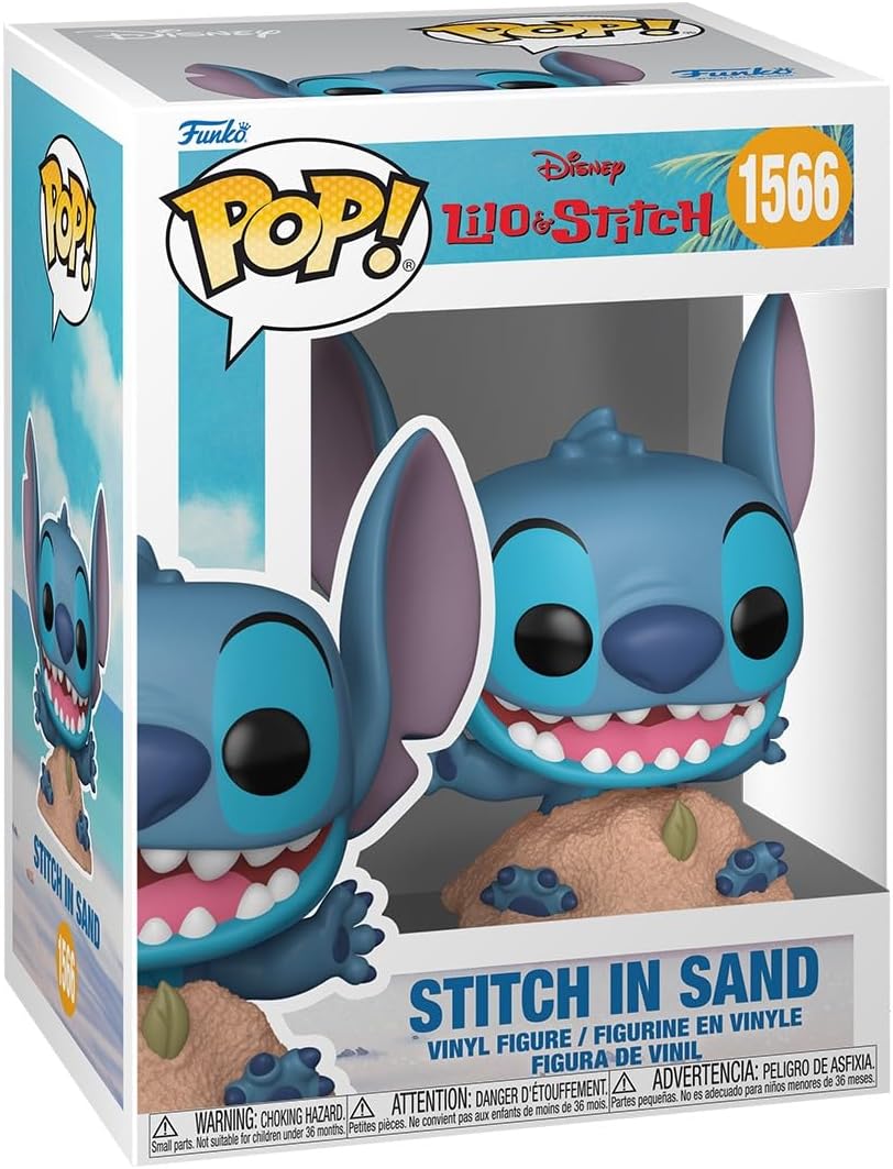 Lilo & Stitch Stitch in Sand Funko Pop! Vinyl Figure #1566 with Funko Protector