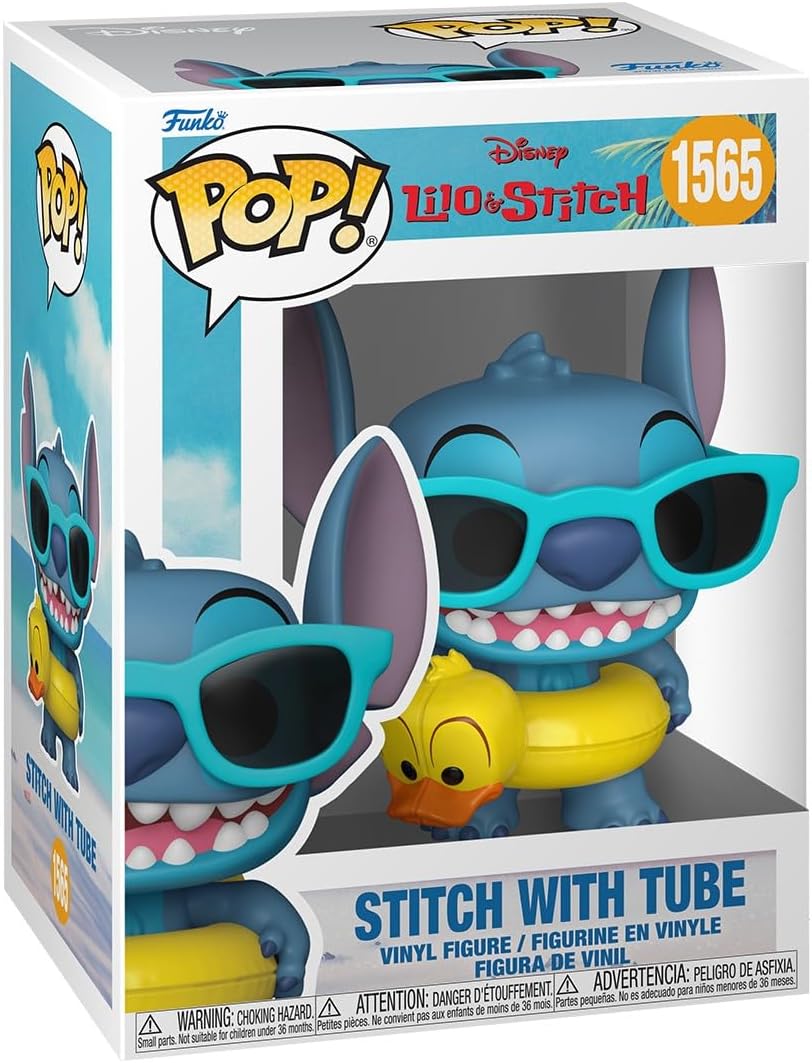 Lilo & Stitch Stitch with Tube Funko Pop! Vinyl Figure #1565 with Funko Protector