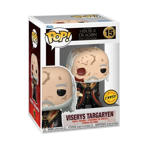 House of the Dragon Viserys Targaryen without Mask Funko Pop! Vinyl Figure #15 (Chase Variant) with Funko Protector