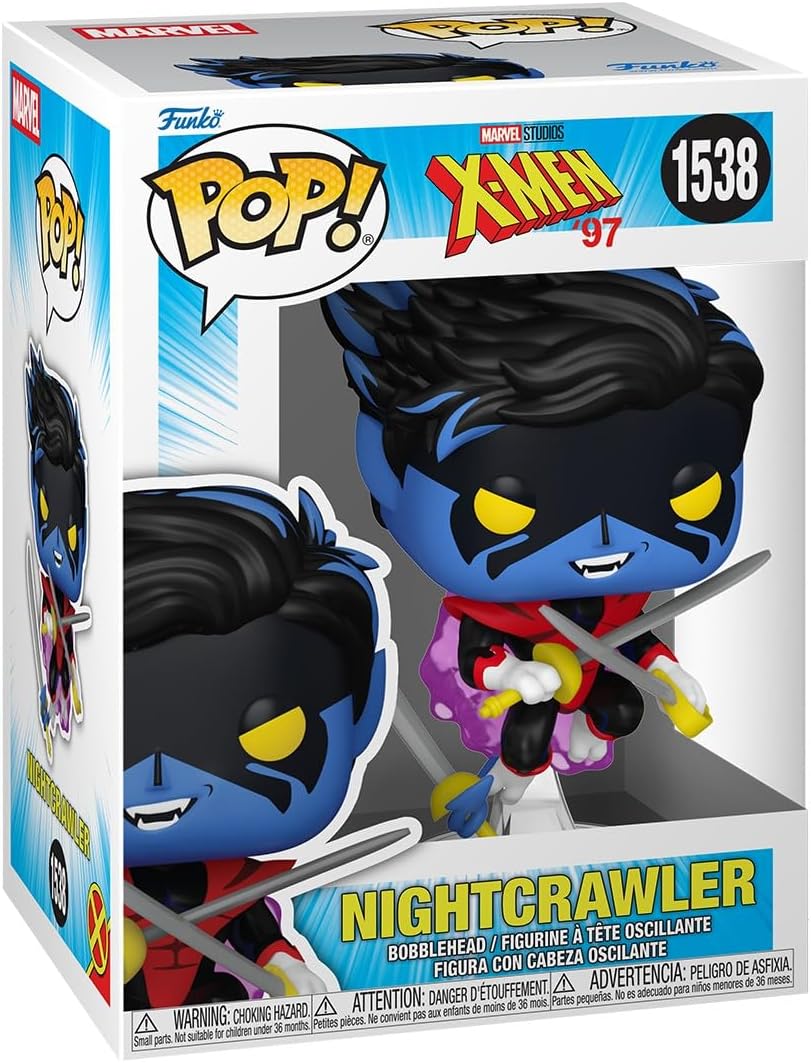 X-Men '97 Nightcrawler Funko Pop! Vinyl Figure #1538 with Funko Protector