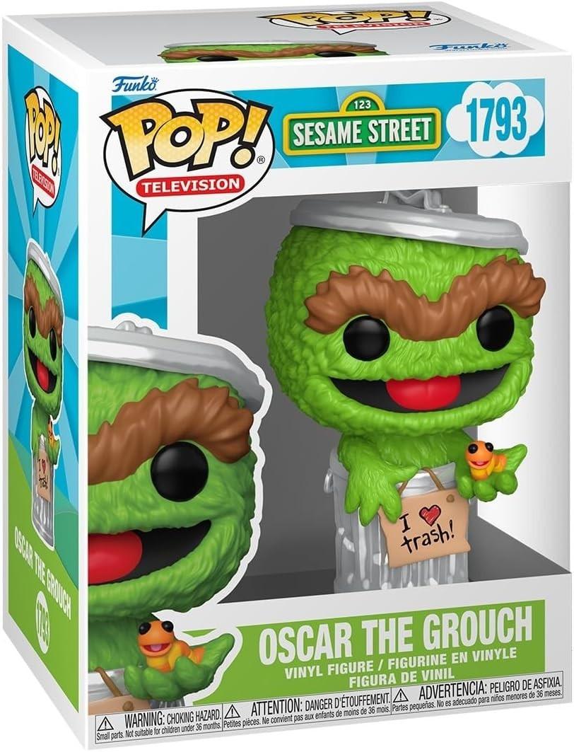 Funko Pop! Television Sesame Street: Oscar the Grouch Vinyl #1793 w/ Protector