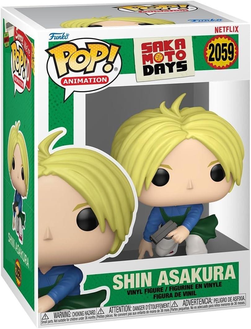 Funko Pop! Anime Sakamoto Days Shin Asakura Vinyl Figure #2059 w/ Protector