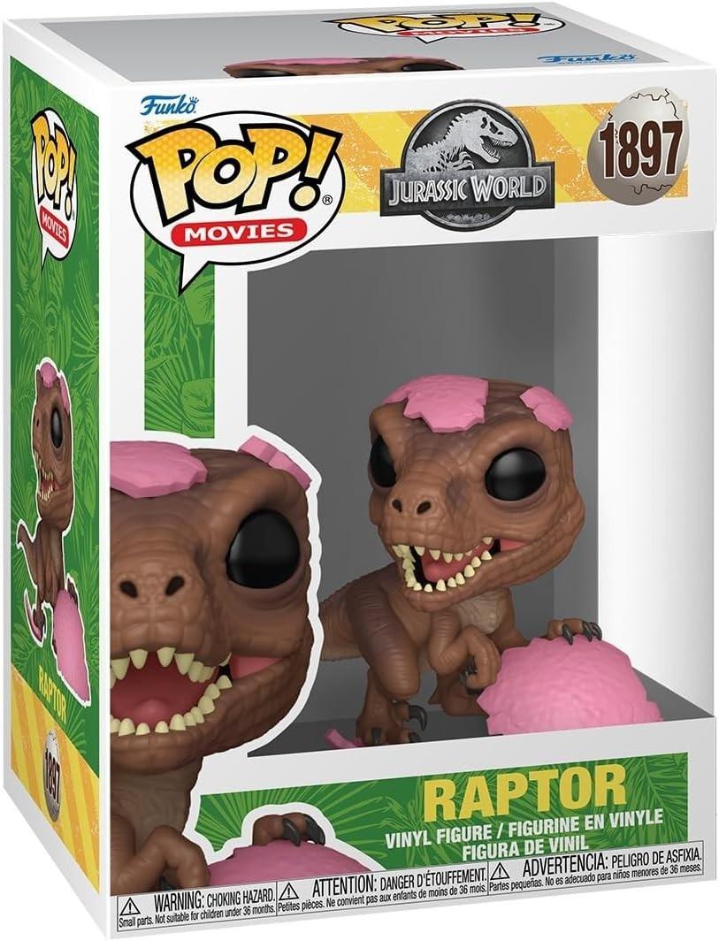 Funko Pop! Movies Jurassic Park Raptor (Pink Egg) Vinyl #1897 w/ Protector