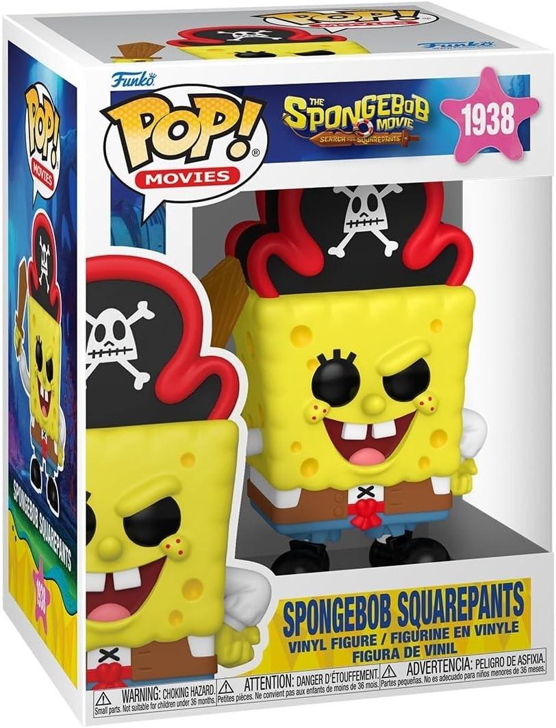 Funko Pop! Movies The SpongeBob Movie (2025) SpongeBob SquarePants (Pirate) Vinyl Figure #1938 with Funko Protector