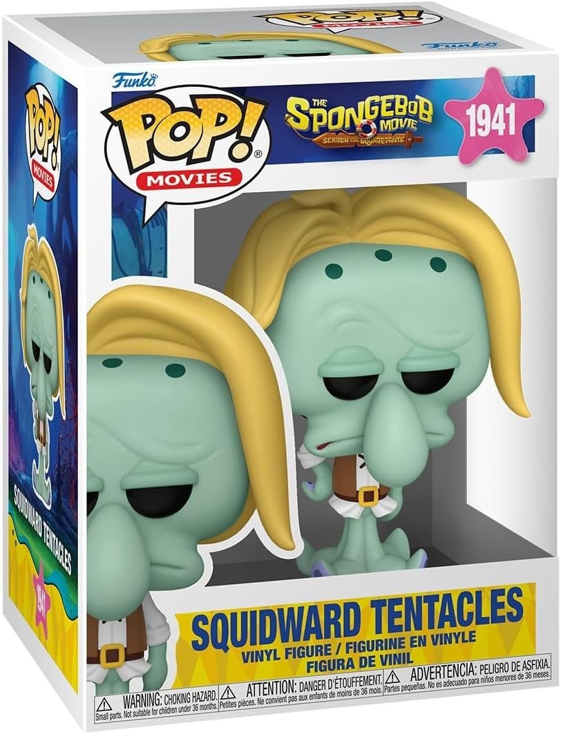 Funko Pop! Movies The SpongeBob Movie (2025) Squidward Tentacles (Pirate) Vinyl Figure #1941 with Funko Protector