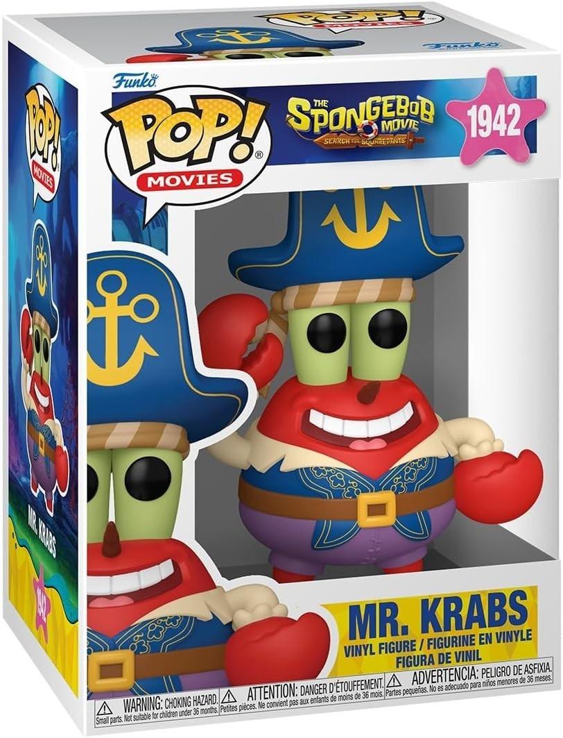 Funko Pop! Movies The SpongeBob Movie (2025) Mr. Krabs (Pirate) Vinyl Figure #1942 with Funko Protector