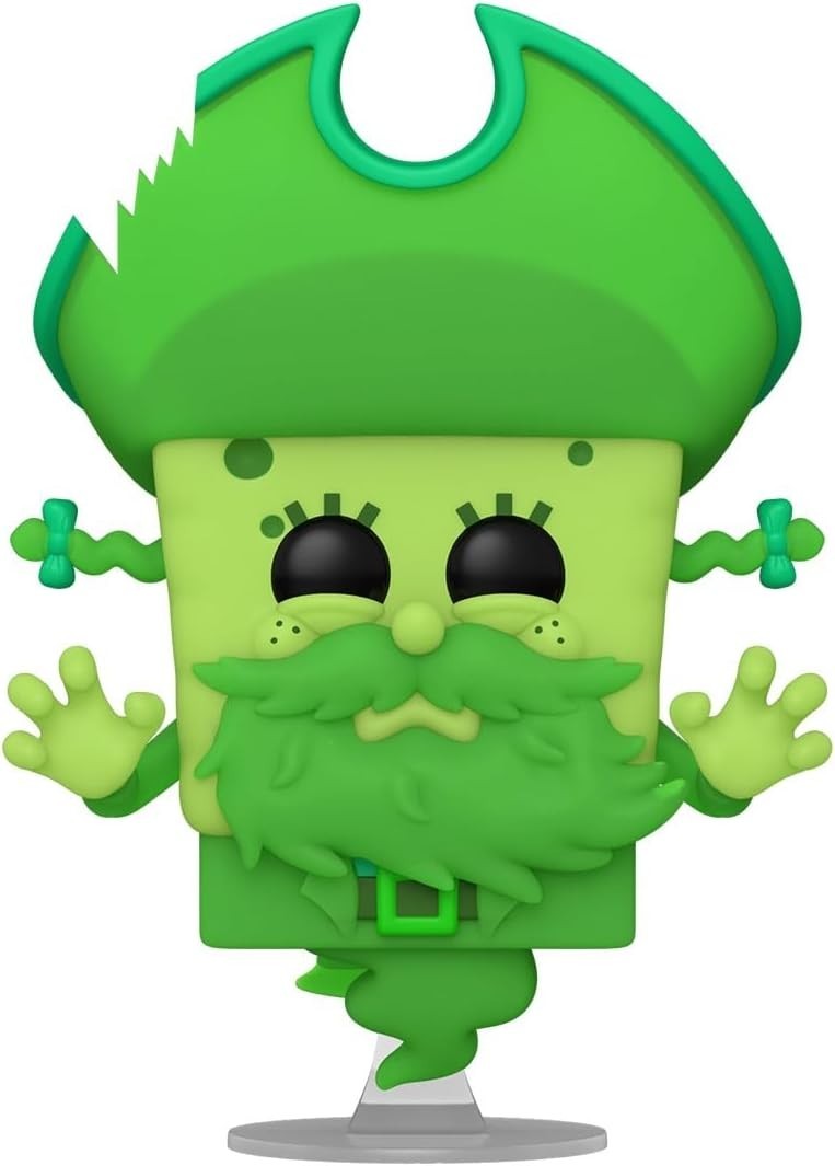 Funko Pop! Movies The SpongeBob Movie (2025) SpongeBob as the Flying Dutchman (GLOW) Vinyl Figure #1943 with Funko Protector