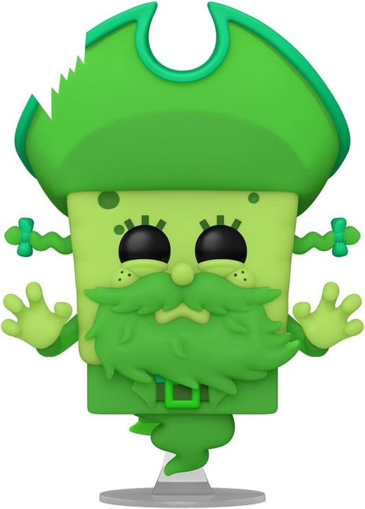 Funko Pop! Movies The SpongeBob Movie (2025) SpongeBob as the Flying Dutchman (GLOW) Vinyl Figure #1943 with Funko Protector