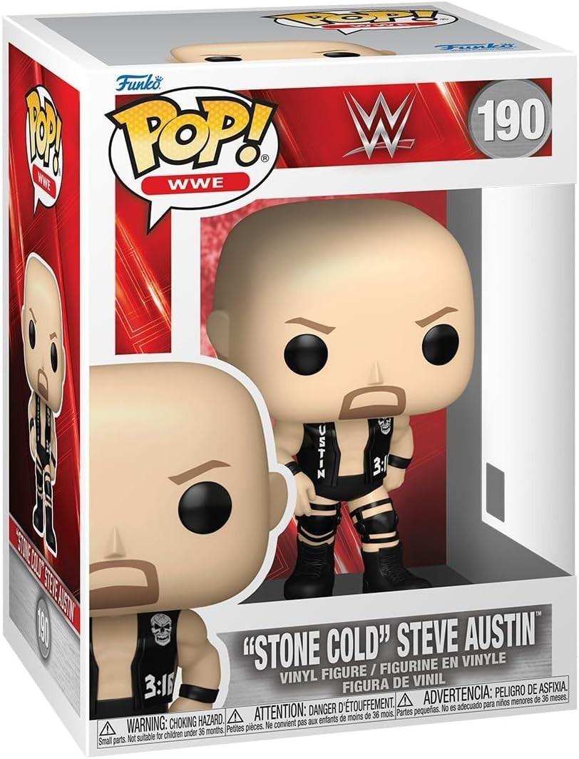 Funko Pop! WWE "Stone Cold" Steve Austin Vinyl Figure #190 with Funko Protector