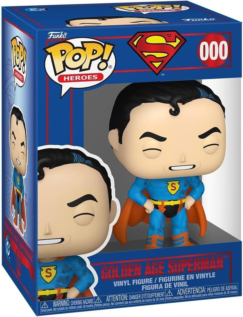 Funko Pop! Heroes DC Universe Golden Age Superman Vinyl Figure #609 w/ Protector