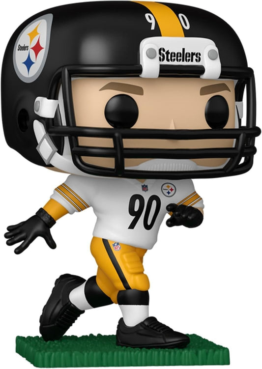 Funko Pop! NFL Pittsburgh Steelers T.J. Watt (White & Yellow Uniform) Vinyl Figure #309 with Funko Protector