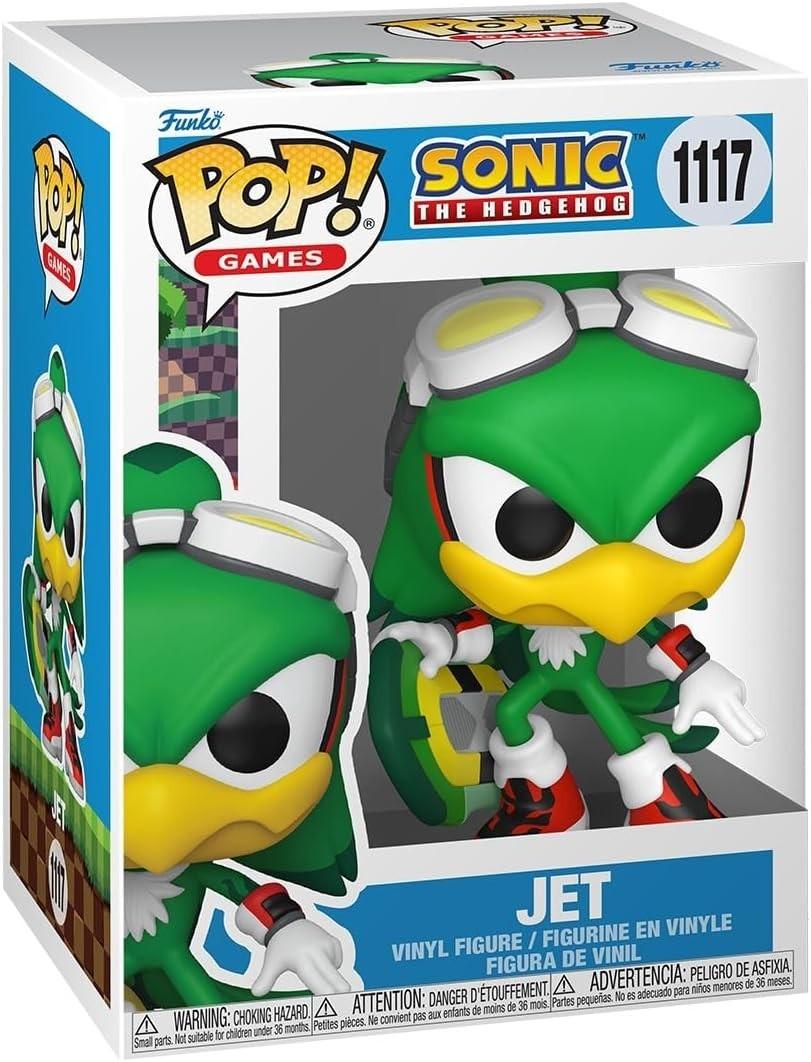 Funko Pop! Games Sonic the Hedgehog Jet the Hawk Vinyl Figure #1117 w/ Protector
