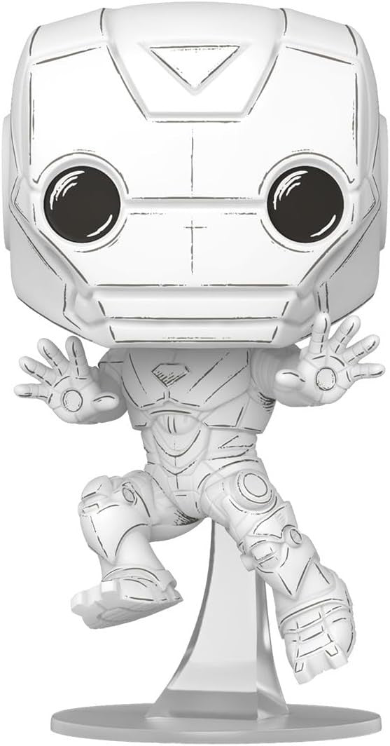 Funko Pop! Marvel Iron Man (Sketched Deco) Vinyl Figure #1572 w/ Protector