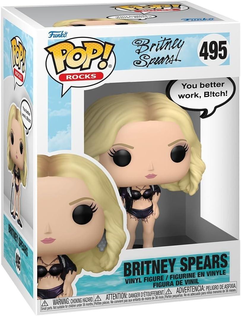 Funko Pop! Rocks Britney Spears (You Better Work) Vinyl Figure #495 with Funko Protector
