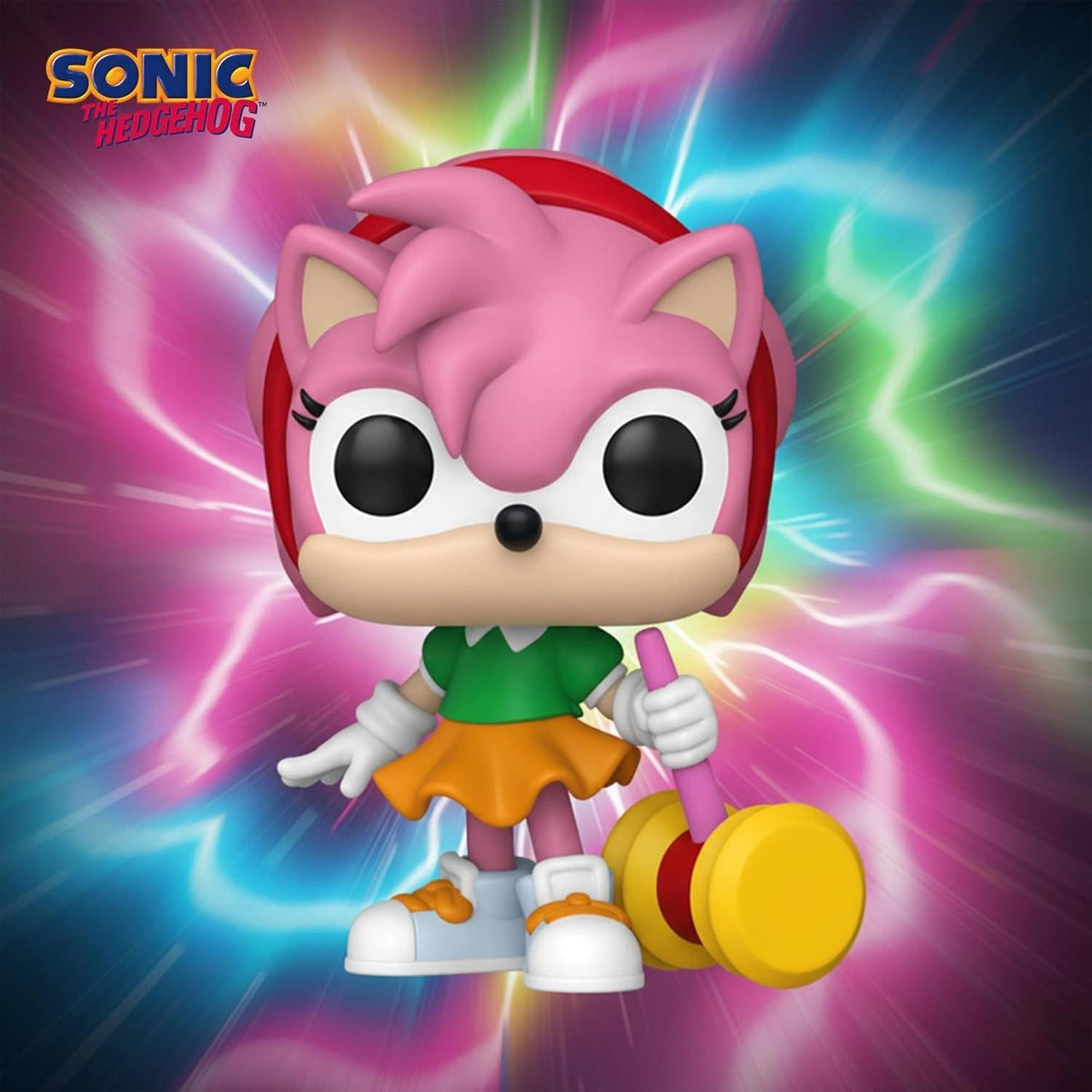 Funko Pop! Games Sonic the Hedgehog Amy Rose with Piko Hammer Vinyl Figure #1171
