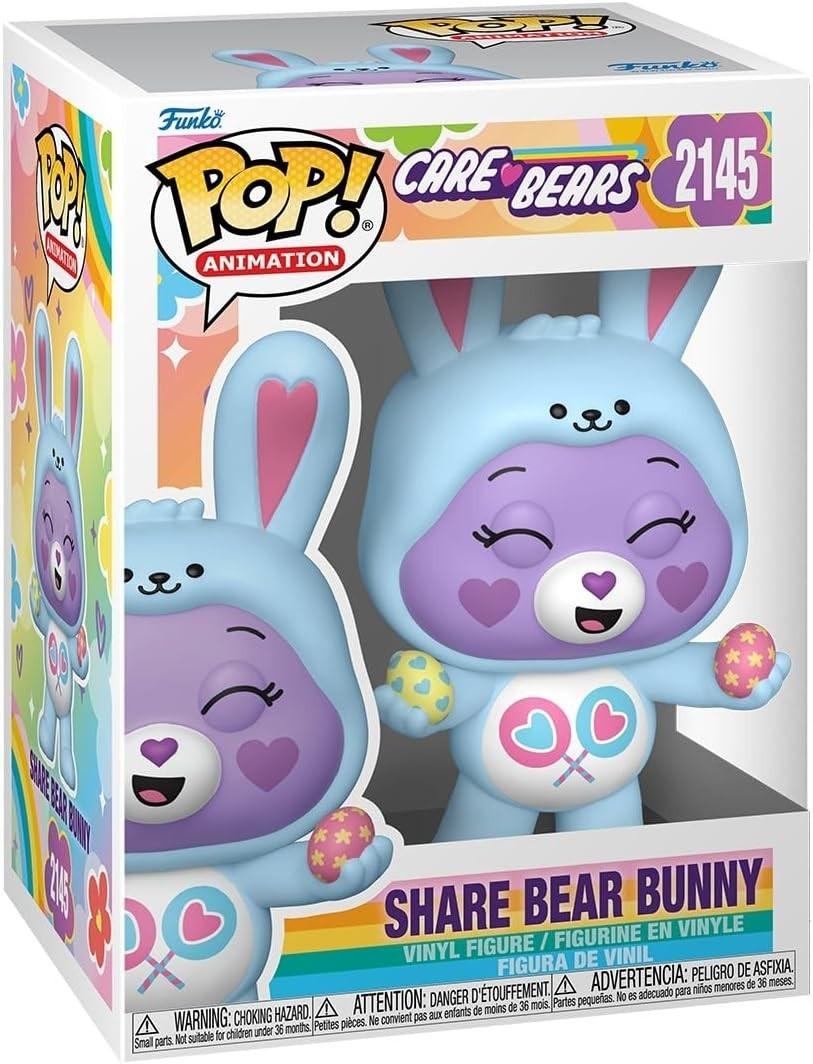 Funko Pop! Animation Care Bears Share Bear Bunny Vinyl Figure #2145 + Protector