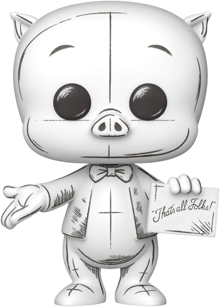 Funko Pop! Animation Looney Tunes Porky Pig (Sketched Deco) Vinyl Figure #2012